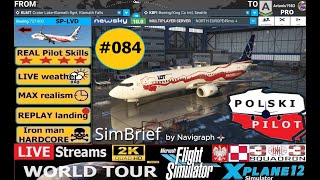 ✅084 Lecimy do Domu Boeing a 737 RTX 4070Ti SUPER 🔴LIVE z Symulatora XPLANE [upl. by Arua371]