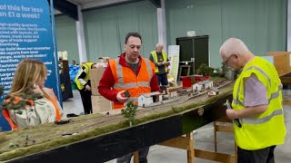 Sneak Peak behind the scenes at The Warley At Statfold Model Railway Exhibition 2024 Part 3 [upl. by Wojak]