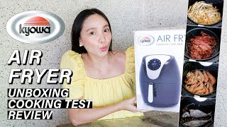 KYOWA AIR FRYER  TASTE TEST  COOKING TEST FRIES SHRIMP BACON FISH  UNBOXING amp HONEST REVIEW [upl. by Nylteak]