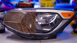 Headlight Restoration In 2023 Cracked Lens [upl. by Notslah738]