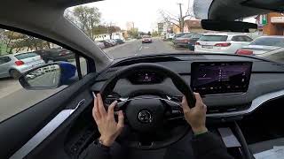 2023 Škoda Enyaq iV 60  POV Test Drive [upl. by Icul]