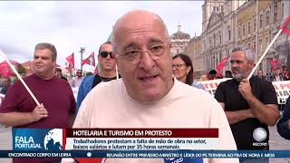 Hotelaria e Turismo em protesto [upl. by Odnalref]