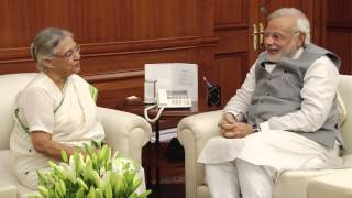 Kerala Governor Smt Sheila Dixit calls on PM Narendra Modi [upl. by Airemaj]