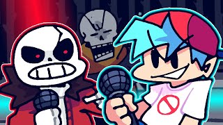 Hardtale Sans VS Friday Night Funkin [upl. by Aikam254]