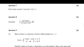 ISC MATHS SPECIMEN QUESTION PAPER 2024 FULL VIDEO SOLUTION PART 2 [upl. by Issim]