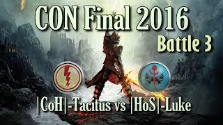 Cup Of Nations 2016 Final Battle 3 CoHTacitus vs HoSLuke Rome Total War [upl. by Seraphine605]