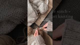 Garter stitch  Relaxation  Comfort knitting knitting knit [upl. by Enylodnewg]