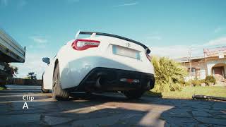 Resonated vs NonResonated Front Pipe GT86 BRZ FRS [upl. by Ecirp]