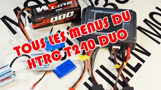 Chargeur HTRC T240 Duo tous les menus expliqués en français [upl. by Etteve126]