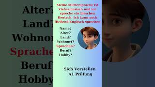 Sich Vorstellen  A1 Prüfung  Deutsch lernen mit Dialogen  learn German Language Easily [upl. by Noslien]