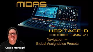 Midas HeritageD HD96 Global Assignables Presets [upl. by Nyrehtac]