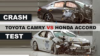 Crash Test Toyota Camry vs Honda Accord 2018 with top gear [upl. by Alamap97]