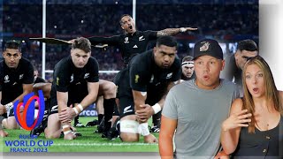 New Zealand Opening Rugby World Cup 2023 Haka REACTION [upl. by Enitnatsnoc317]