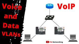 Voice and Data VLANs Configuration In Packet Tracer  Voice Over Internet Protocol  voip [upl. by Aaren]