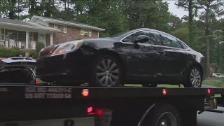 Car riddled with bullets pulled from scene of Decatur double shooting [upl. by Cattan32]