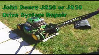 John Deere JS20 or JS30 drive system repair [upl. by Wurtz]