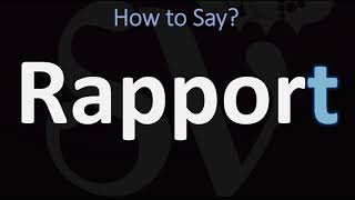 How to Pronounce Rapport CORRECTLY  Is the T silent in rapport [upl. by Thayne834]