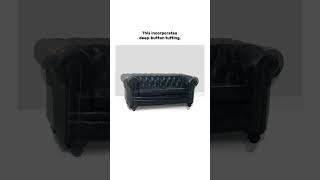 Rocos Coal Prestige Chesterfield Leather Sofa [upl. by Lissak]