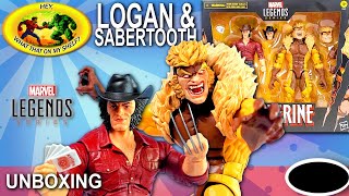 UNBOXING  Marvel Legends  LOGAN amp SABERTOOTH  Hasbro actionfigures xmen marvellegends [upl. by Oirasan111]