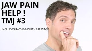 TMJ 3 Massage and Stretches for Jaw Pain  Intra Oral Trigger Point Work  TMD [upl. by Gilcrest575]