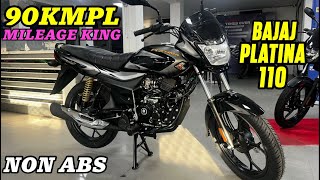 2024 Bajaj Platina 110 Non ABS New Model Review Video  Mileage King Sirf Bajaj Platina Hi Hai 🤩 [upl. by Sudnak]