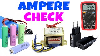 How to Measure DC Ampere With Multimeter  Battery amp Charger ampere amp Transformer ampere checking [upl. by Nylirehc]