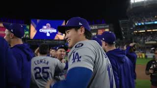 Raw video of the Dodgers final out and World Series celebration [upl. by Lerual17]