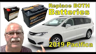 2019 Pacifica  Replace both batteries [upl. by Loella]