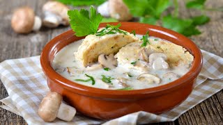 Recette  Quenelles à la crème champignons et parmesan fait maison [upl. by Adnahsam360]