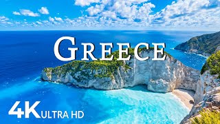 Greece 4K UHD  Scenic Relaxation Film With Calming Music  4K Video Ultra HD [upl. by Guevara]