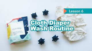 LESSON 6 How to Wash Cotton Cloth Diapers Easy Routine  Prepping New Diapers [upl. by Kowtko]