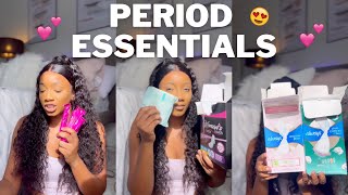 Period Starter Kit for girls 😍💕 musthaves  fav padstampons smell good no pain app emergency [upl. by Shelden]