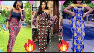 25 magnifiques longue robe droite super tendance en pagne Mode africaine [upl. by Tihom717]