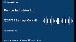 Pennar Industries Ltd Q2 FY202425 Earnings Conference Call [upl. by Enaid]