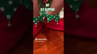 Make CHRISTMAS ELF SLIPPERS in 30 Minutes or Less shorts elf sewingprojects [upl. by Burkle]