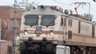 12875 Puri  Anand Vihar Terminal Neelanchal SF Express departing from Etawah Junction 🚉⚡ [upl. by Atiuqahs999]