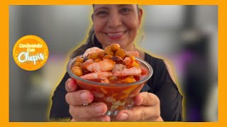 Ceviche de camarón crudo y cocido en el mar [upl. by Zakaria291]