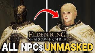 ELDEN RING All DLC NPC Faces without Helmets UNMASKED [upl. by Annoyt]