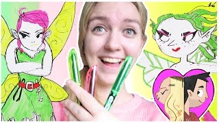 DRAWING FAIRIES with FRIXION ERASABLE PENS [upl. by Wash]