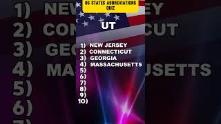 Can you guess the states by their postal abbreviations music quiz quiztime trivia fyp [upl. by Mairb]