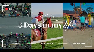 Vlog Adventures Horse Races Park Playtime and a Parade Extravaganza [upl. by Asnarepse]