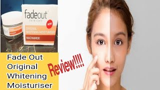 Fade out original whitening Moisturiser ReviewDoes it Really work [upl. by Bradney]