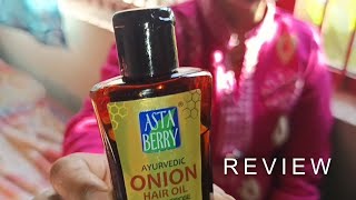 Asta Berry Onion hair oil review  Hair growth oil for long hair [upl. by Siubhan933]