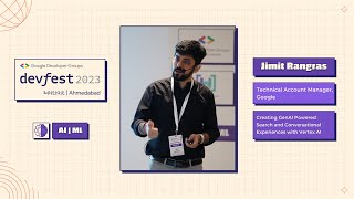 DevFestAhm  Creating GenAI Powered Search with Vertex AI by Jimit Rangras [upl. by Halyk]