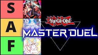 Updated Yugioh Master Duel Competitive Tier List Best Decks Ranked [upl. by Terrena513]