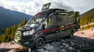 Dethleffs Globetrail 590 C  unique Ford Transit camper van Video with subtitles [upl. by Newhall238]