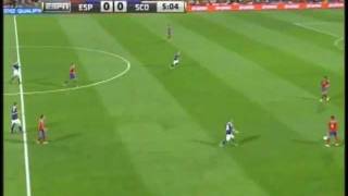 Spain Scotland Silva goal in 6th min probably the best team goal ever [upl. by Lynsey]