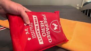 Prepared Hero Emergency Fire Blanket Review [upl. by Min325]