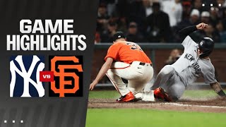 Yankees vs Giants Game Highlights 53124  MLB Highlights [upl. by Notsecnirp]