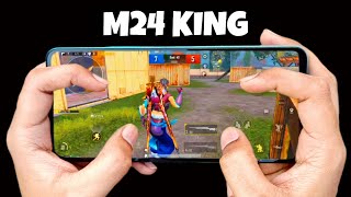 REAL M24 KING🔥 4 FINGER  FULL GYRO PUBG MOBILE [upl. by Maitland]